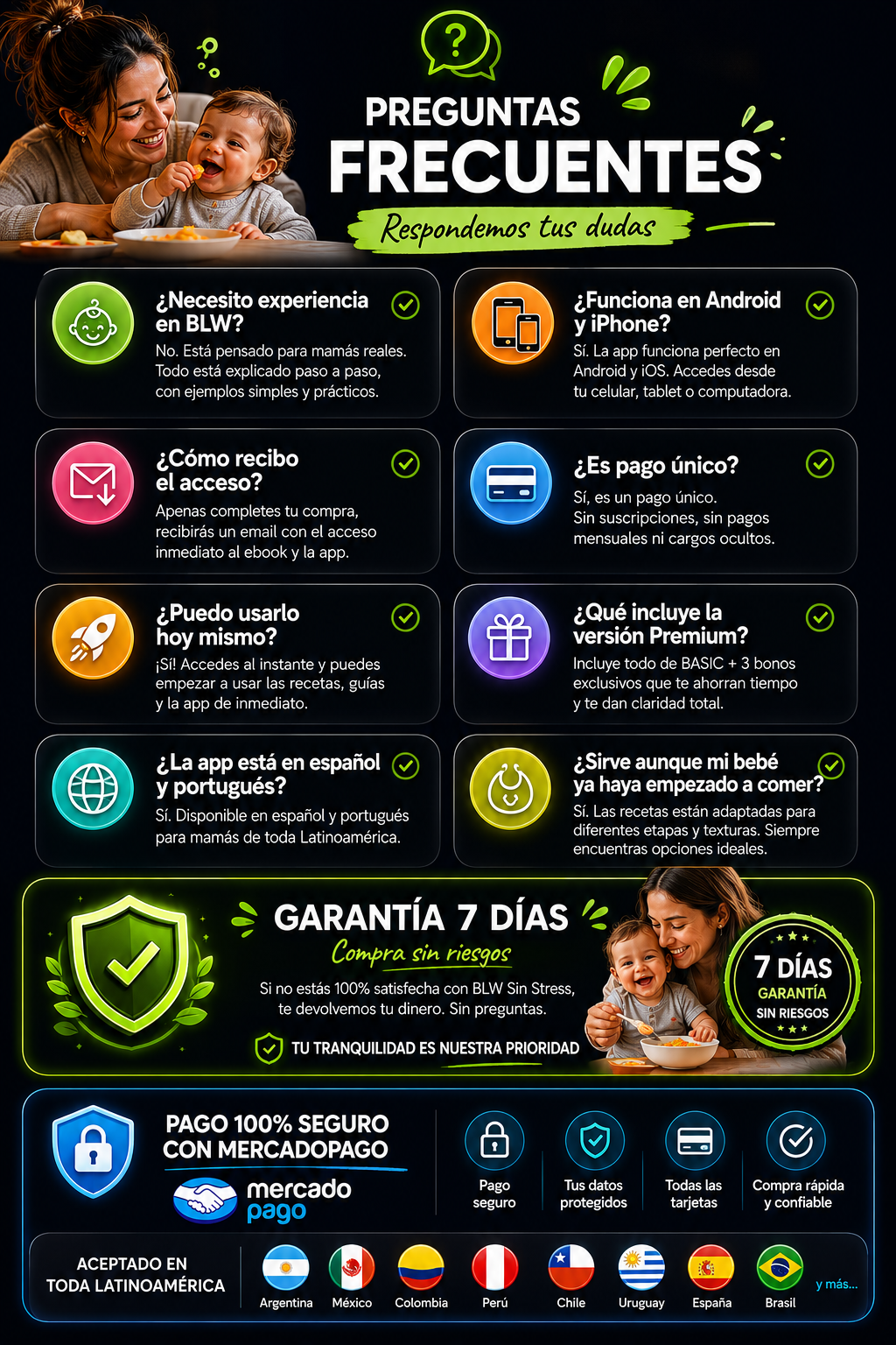 🍽️ 🍽️ BLW SIN STRESS + BONOS EXCLUSIVOS Recetas para Bebés (BASSIC)